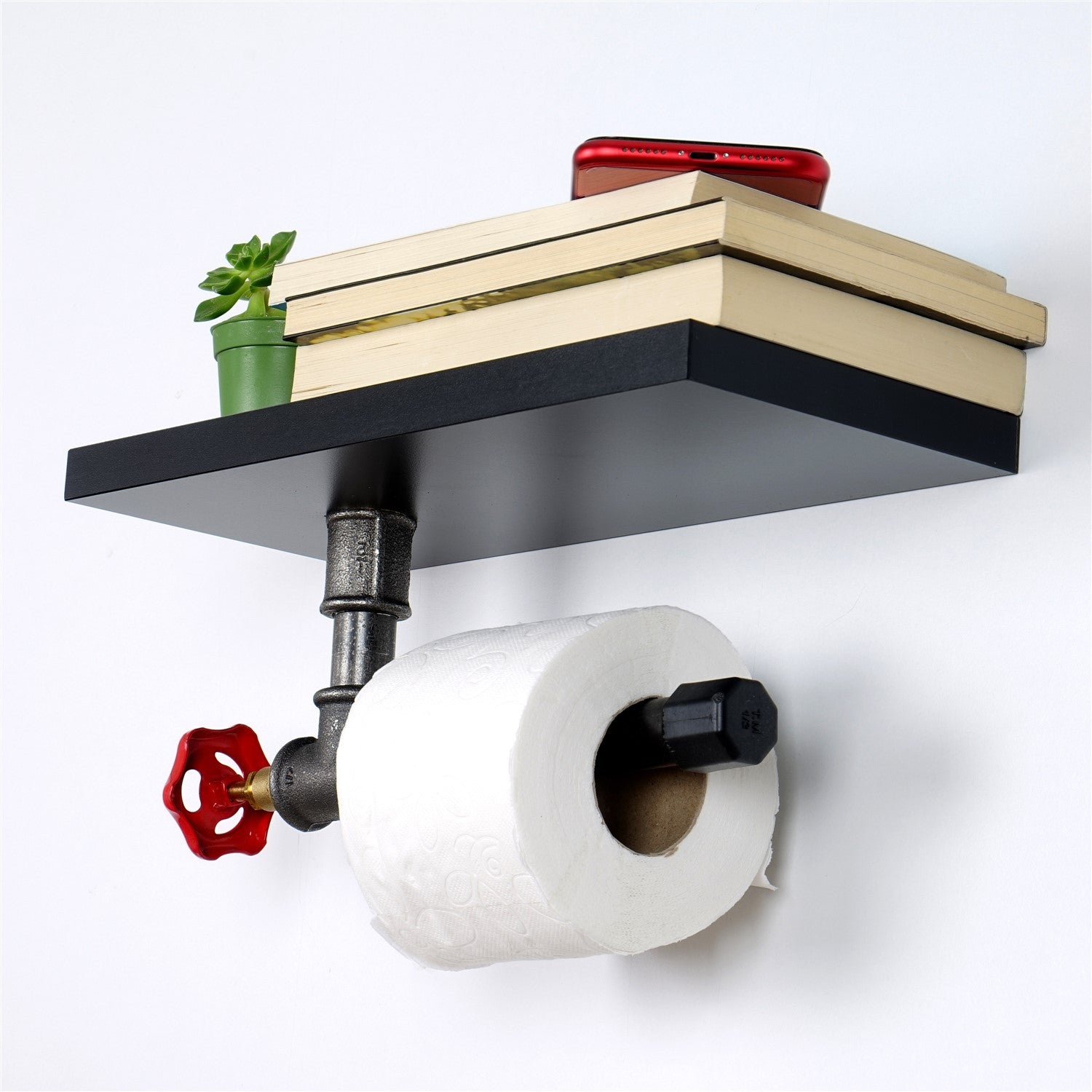 Suporte para papel higiênico-Boruraf241-Preto
Prata