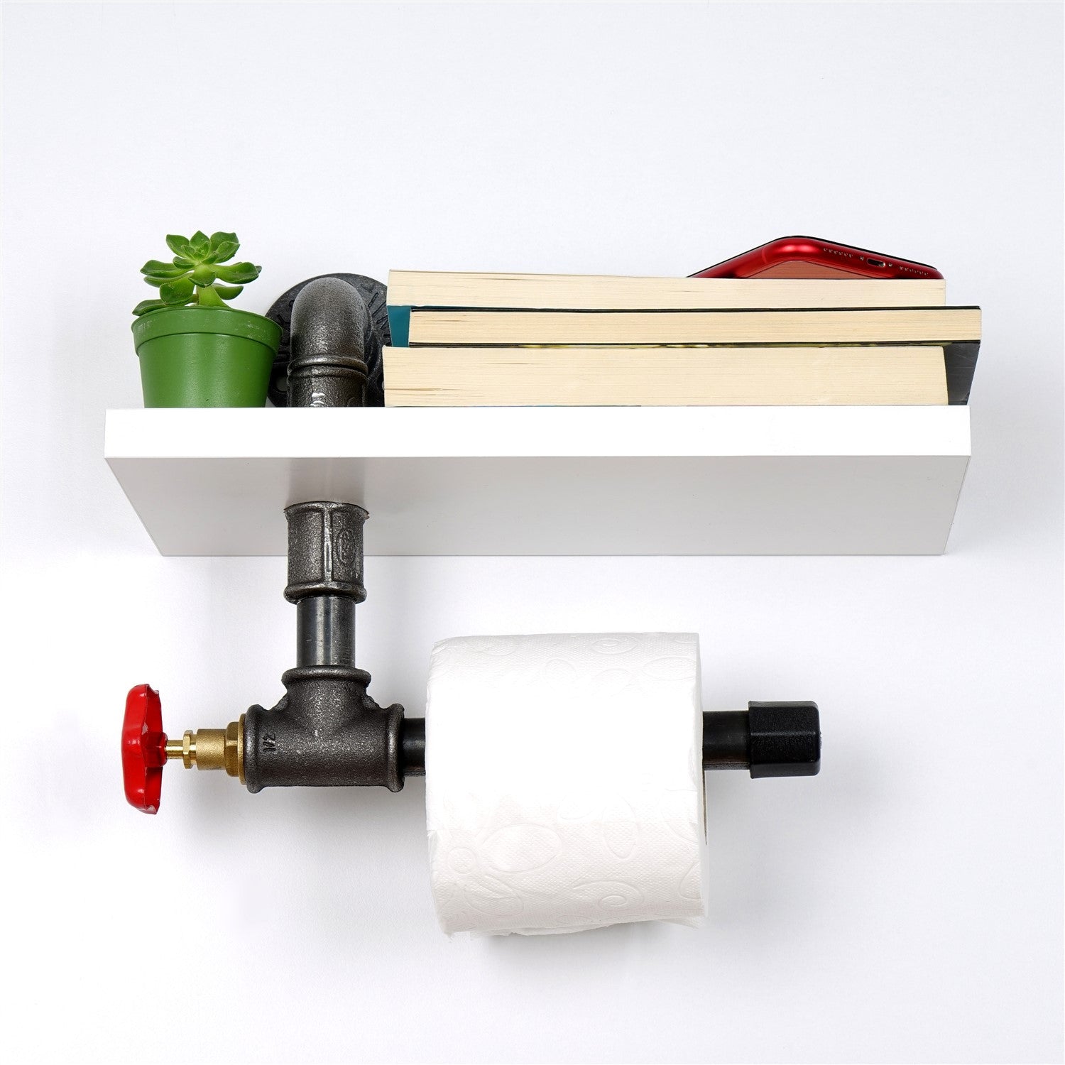 Suporte para papel higiênico-Boruraf244-Branco