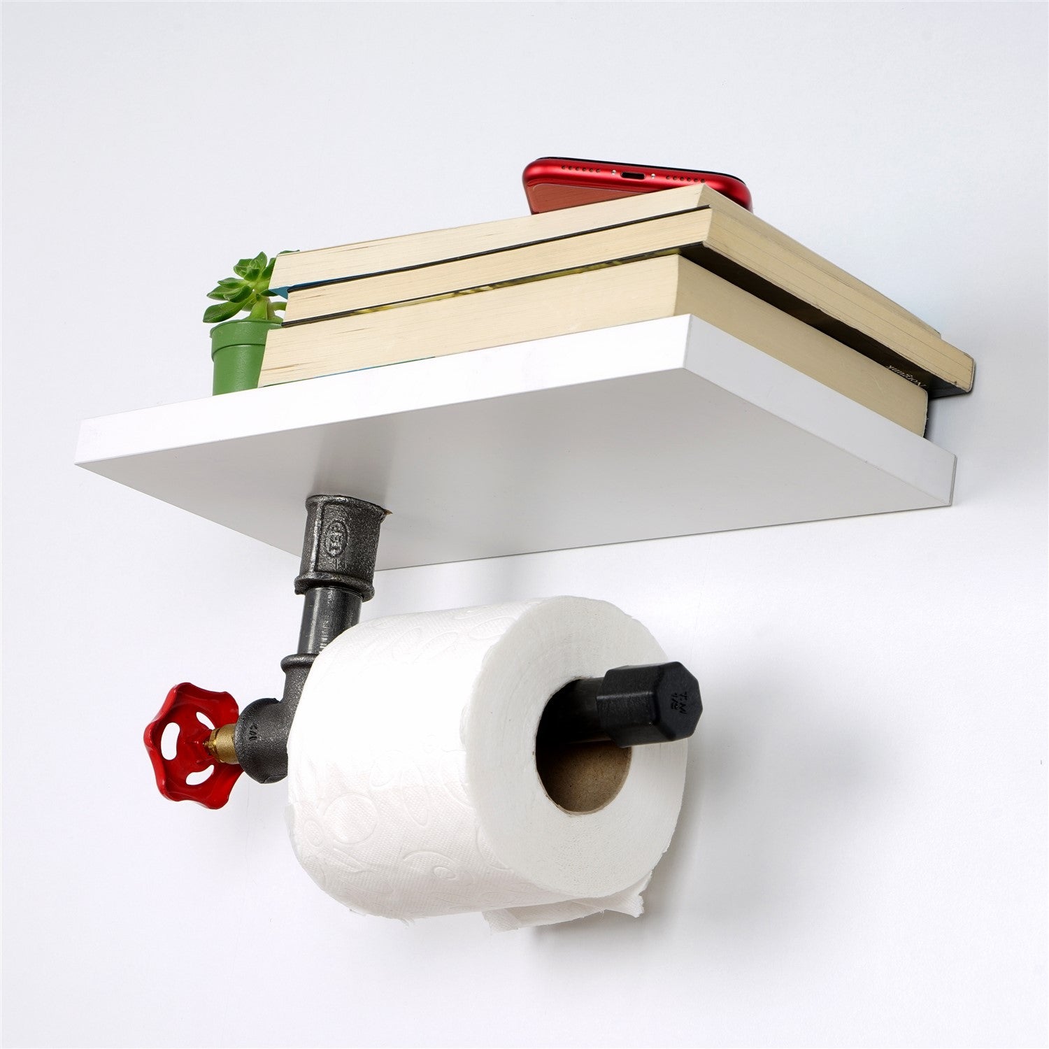 Suporte para papel higiênico-Boruraf244-Branco