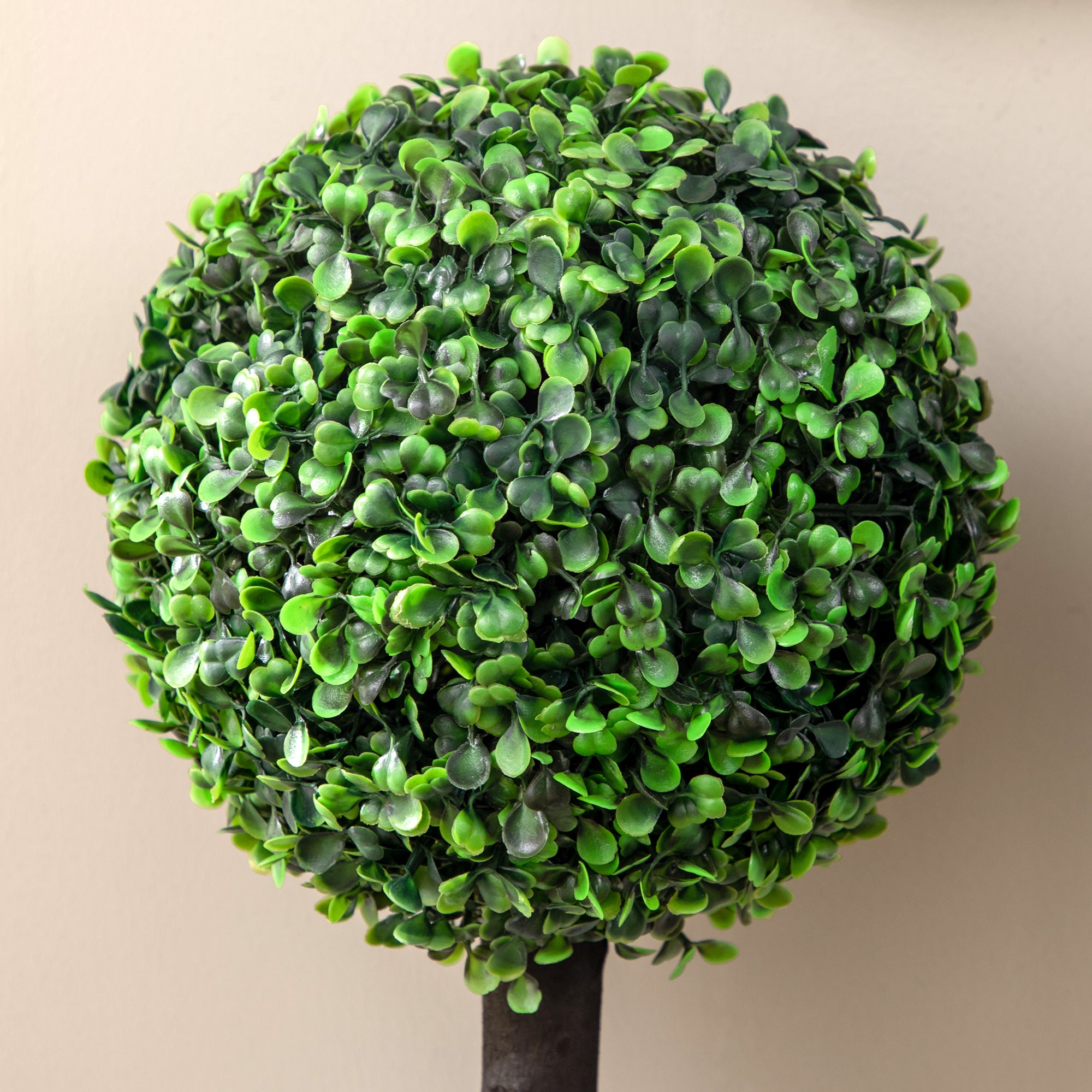Conjunto de 2 Plantas Artificiais Decorativas – 60cm – Verde – PEVA, PE, PP e cimento