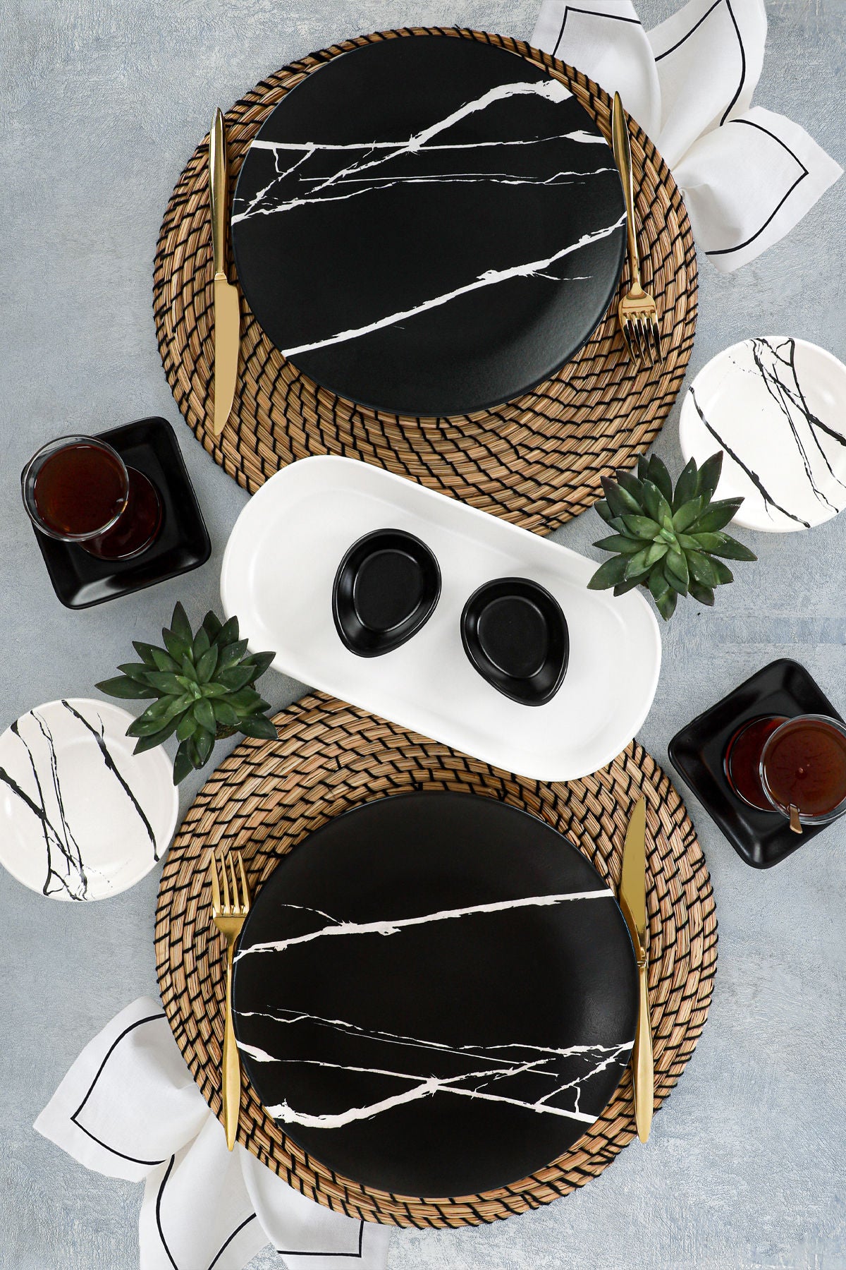 Conjunto de café da manhã (11 peças)-Tv040011F26Madm8500Masen00-Preto
Branco