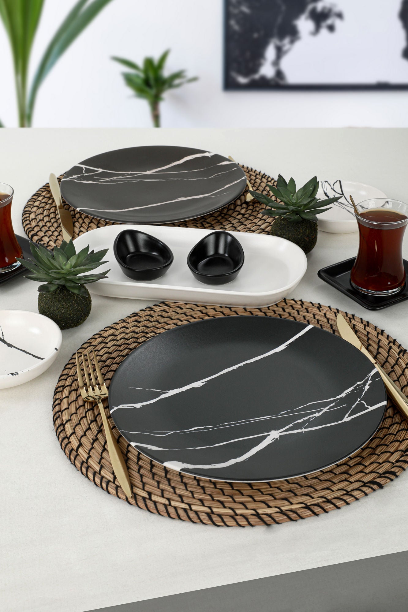 Conjunto de café da manhã (11 peças)-Tv040011F26Madm8500Masen00-Preto
Branco