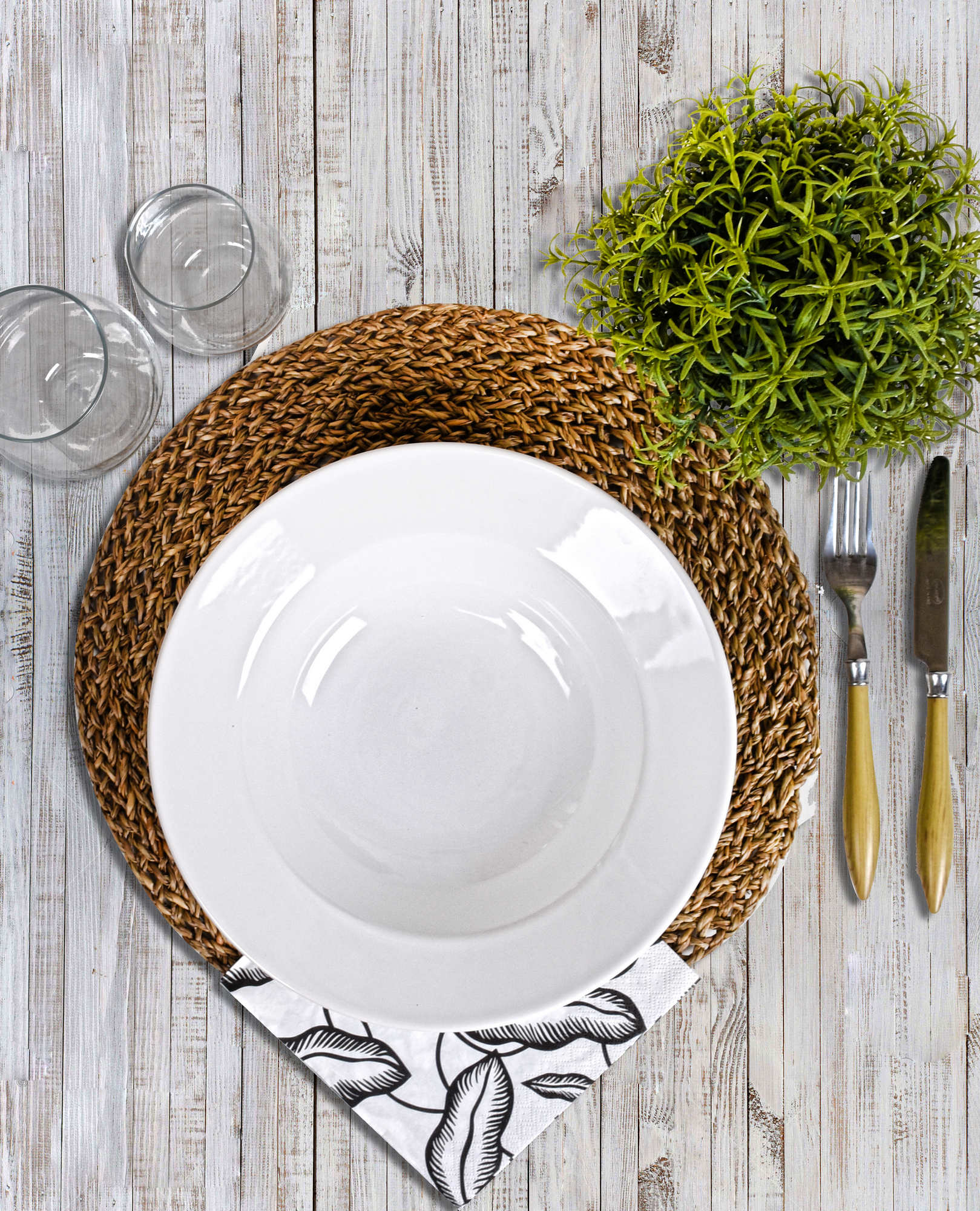 Prato de Serviço – 26 cm – Branco – Cerâmica