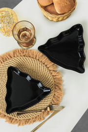 Conjunto de travessas 22 cm – Preto – Cerâmica