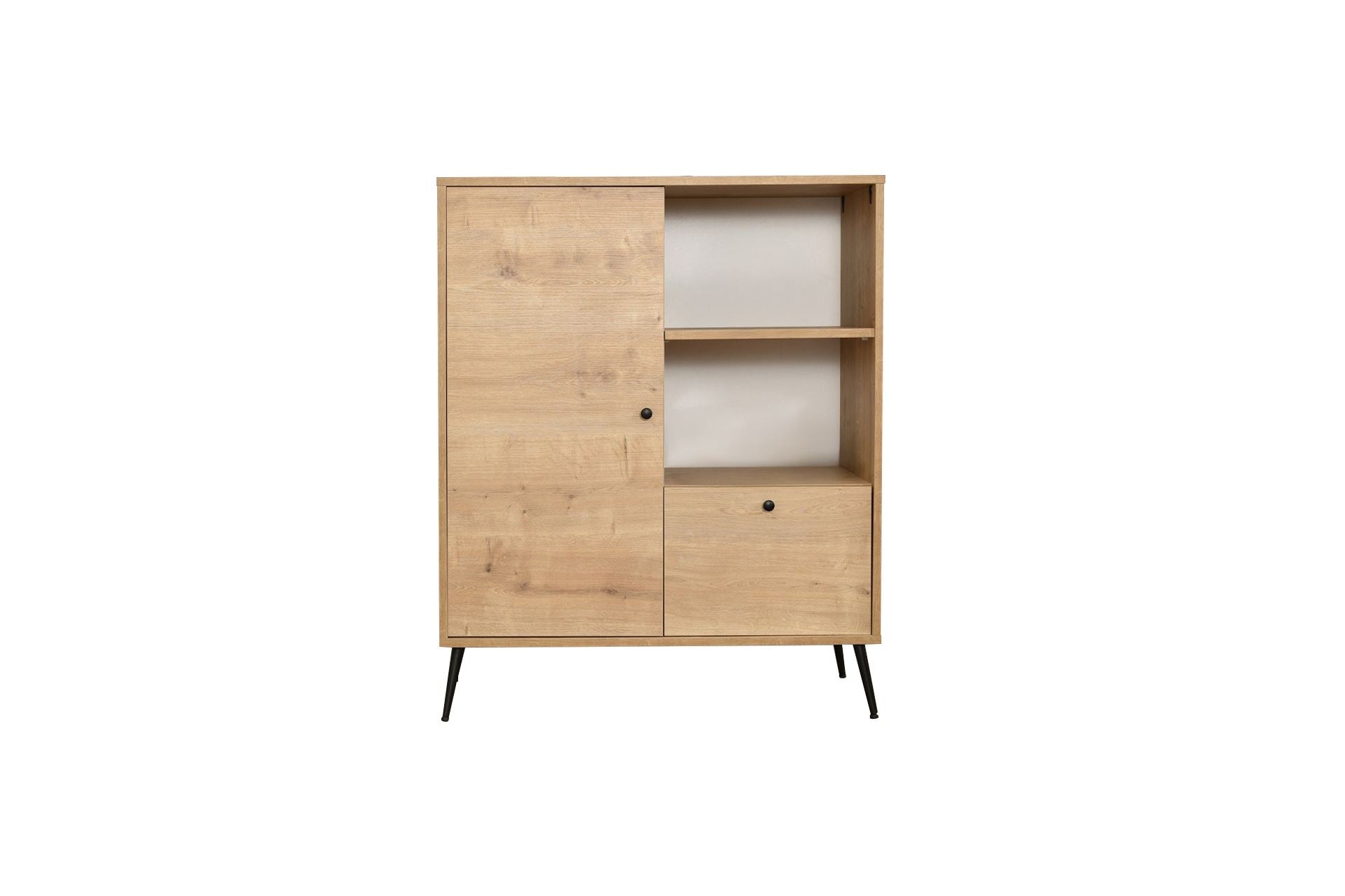 Armário multiuso – 90 cm x 105 cm x 41 cm – Carvalho – MDF e Aglomerado