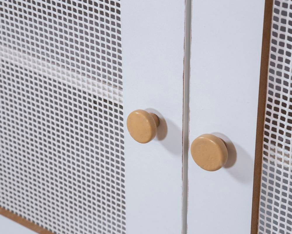 Estante de livros – 90 cm x 158 cm x 41 cm – Branco e Carvalho – MDF