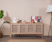 Aparador de Carvalho – 80 cm x 180 cm x 41 cm – Carvalho – MDF e Madeira de Pinho