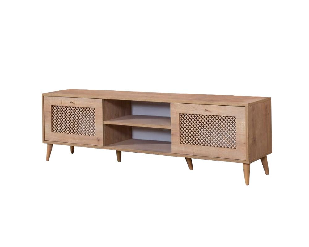 Móvel de TV – 55 cm x 180 cm x 41 cm – Carvalho – Aglomerado e MDF