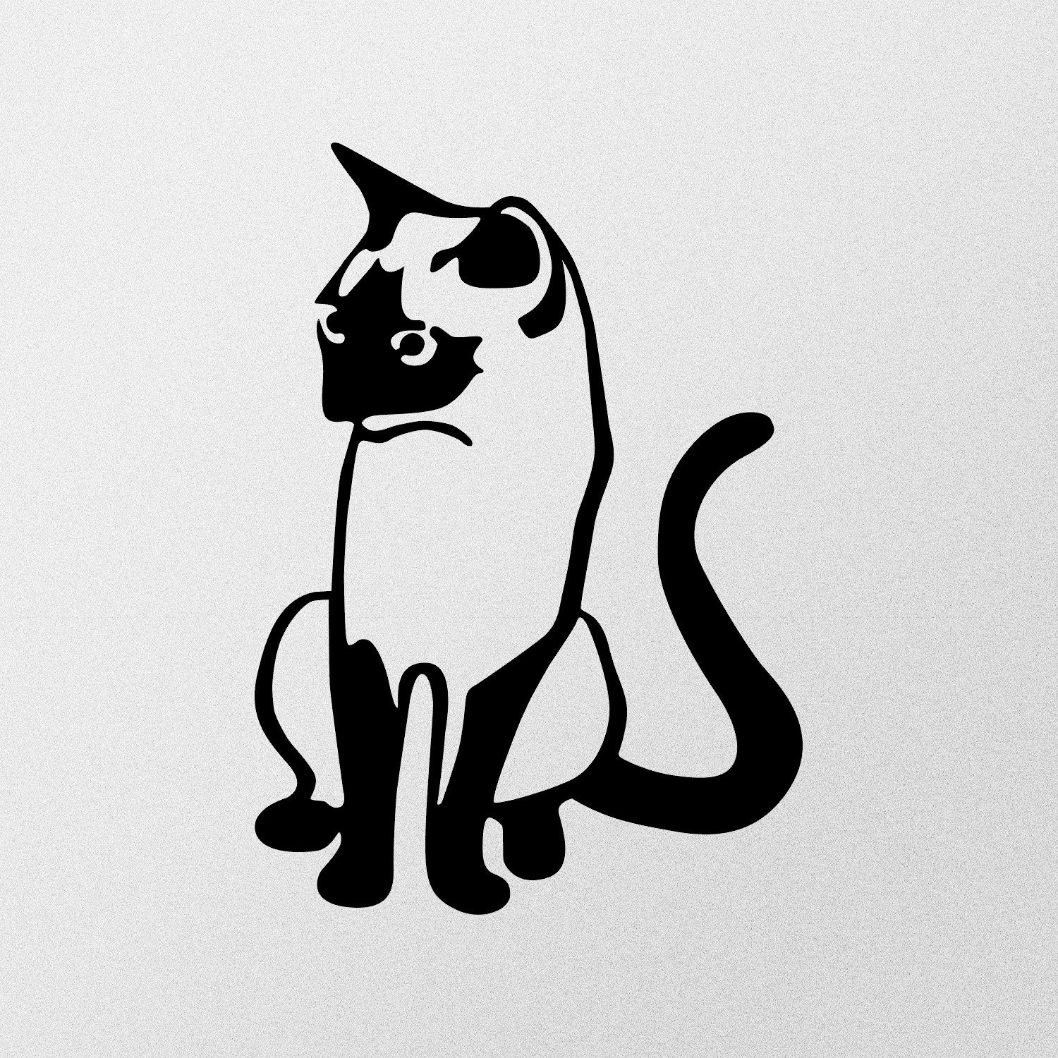 Decoração de Parede em Metal – Gato 2, Preto, 39 x 55 cm