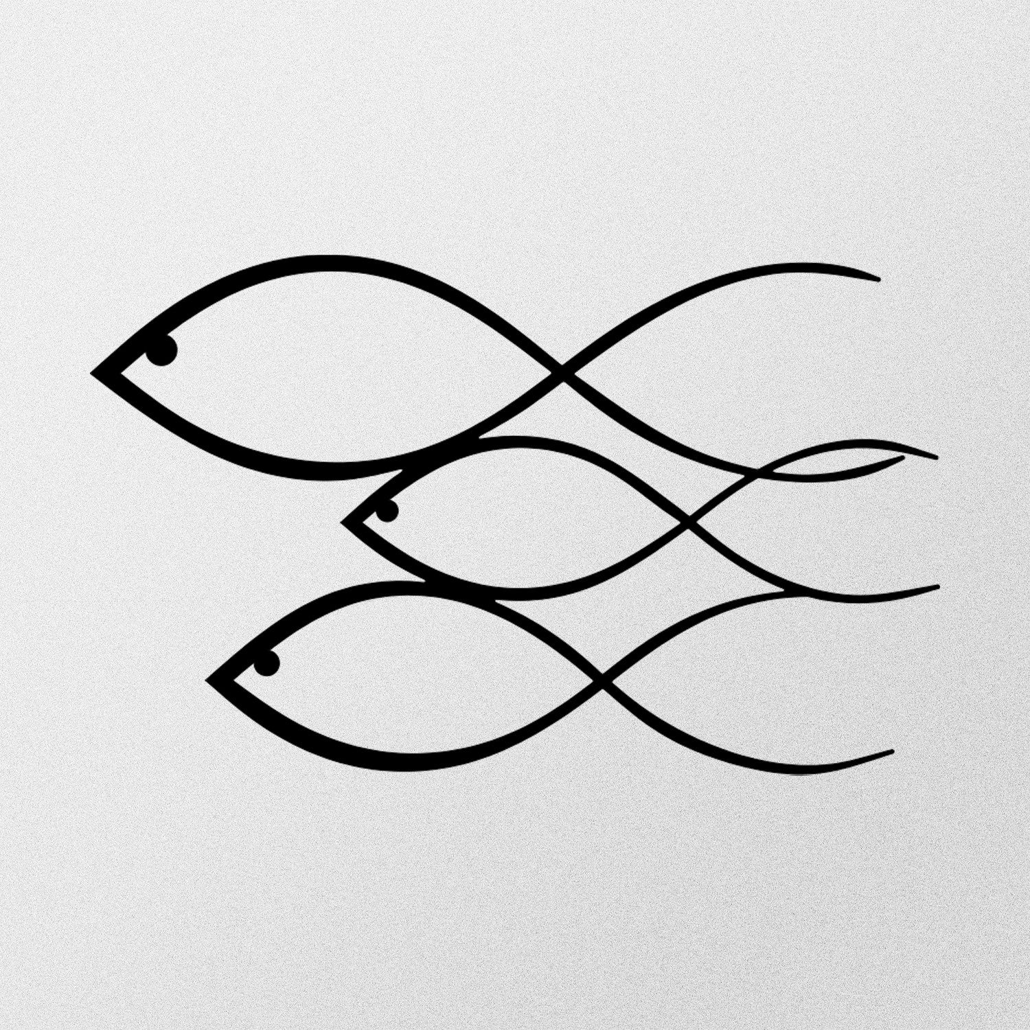 Peixe Decorativo de Parede em Metal Preto – 50 x 30 cm, 1,2 mm (Ref. 279ENZ1120)