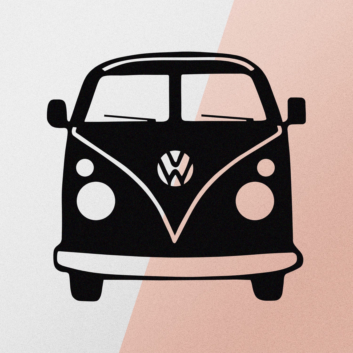 Vosvos Metal Decor Preto – Decoração de Parede 100% Metal, 32 x 36 cm