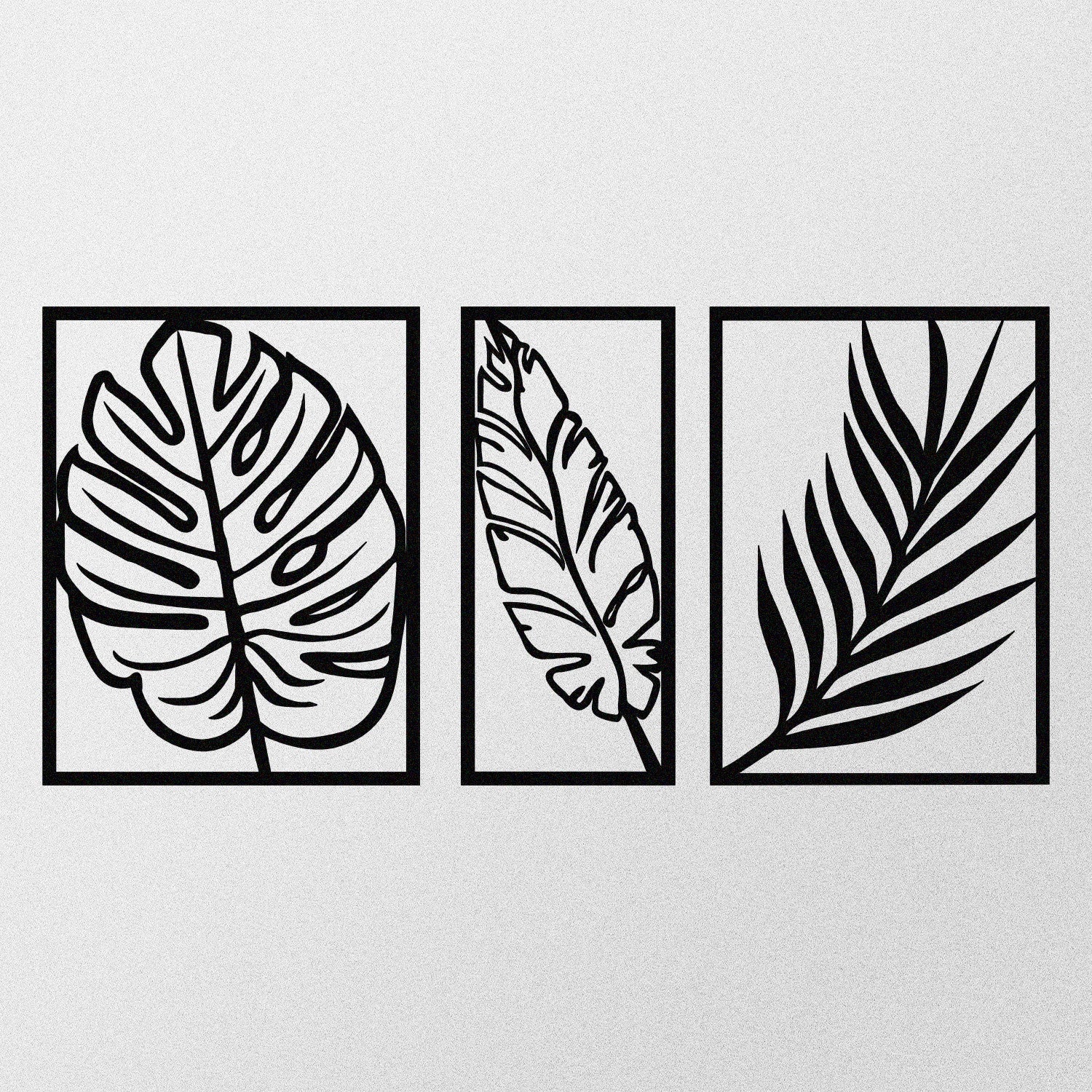 Acessório de parede decorativo de metal preto elegante, 80 x 38 cm | 100% metal, 1,2 mm de espessura | Perfeito para decoração moderna e arte de parede exclusiva