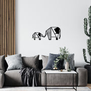 Decoração de Parede em Metal Preto 55x25 cm – Acessório Decorativo 100% Metal (1,2 mm)