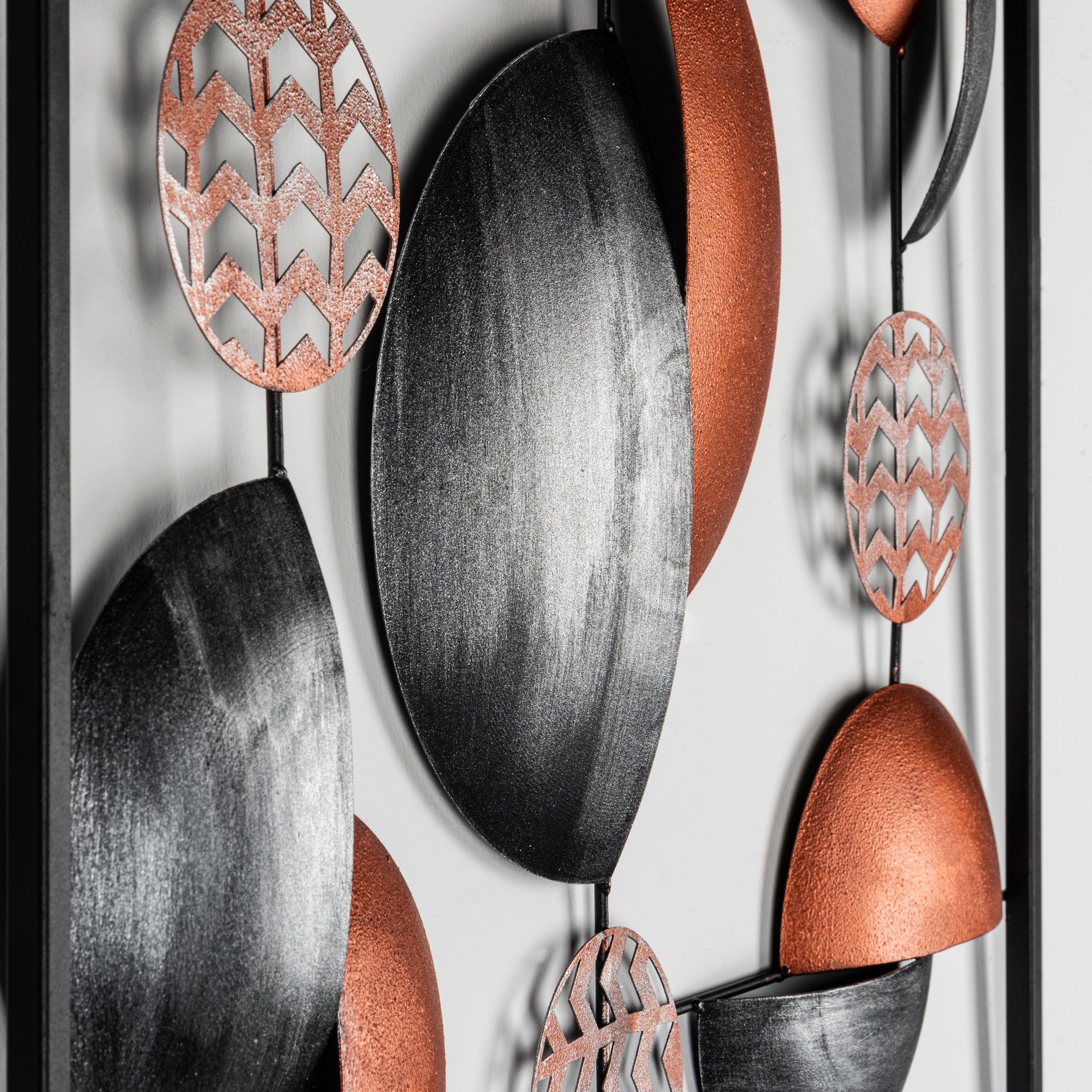 Aurora CH101-4 – Acessório Decorativo de Parede 100% Metal, Multicolor, 55 x 55 cm