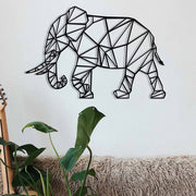 Bacio - M115 Acessório Decorativo de Parede 100% Metal, Preto (70 x 46 cm)