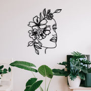 Acessório de parede decorativo de metal preto elegante, 39 x 53 cm | 100% metal, 1,2 mm de espessura | Perfeito para decoração moderna e arte de parede exclusiva