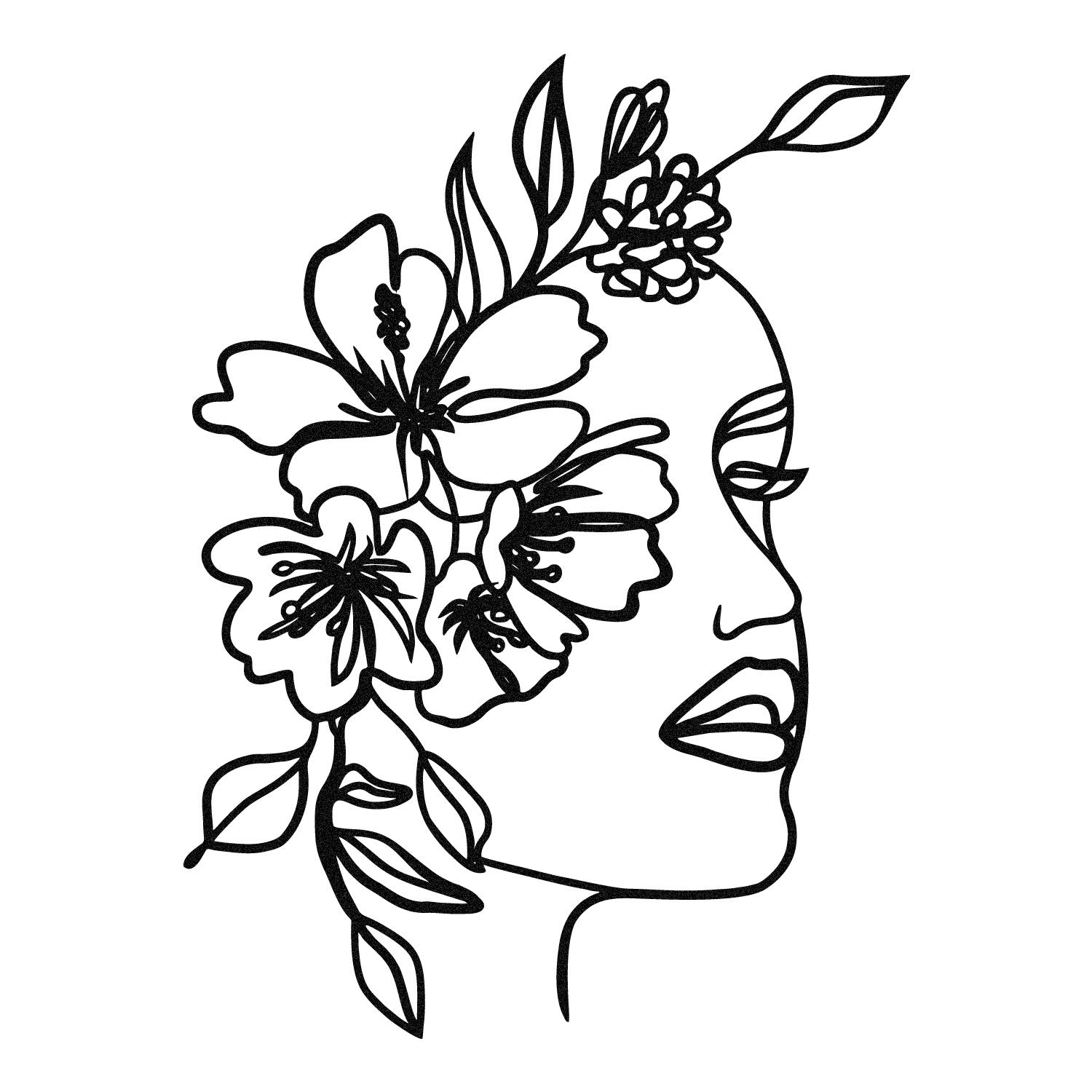 Acessório de parede decorativo de metal preto elegante, 39 x 53 cm | 100% metal, 1,2 mm de espessura | Perfeito para decoração moderna e arte de parede exclusiva