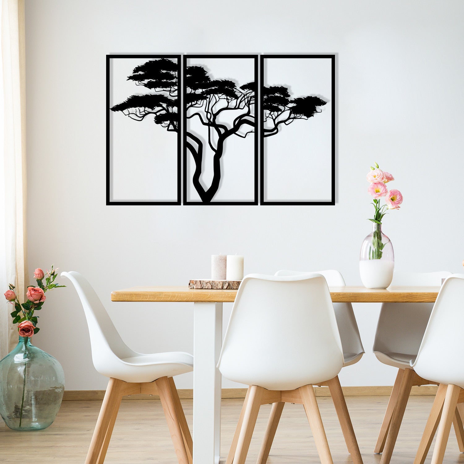 Cınarci Acessório Decorativo de Parede em Metal — Preto, 80 x 50 cm, 100% Metal (1,2 mm)