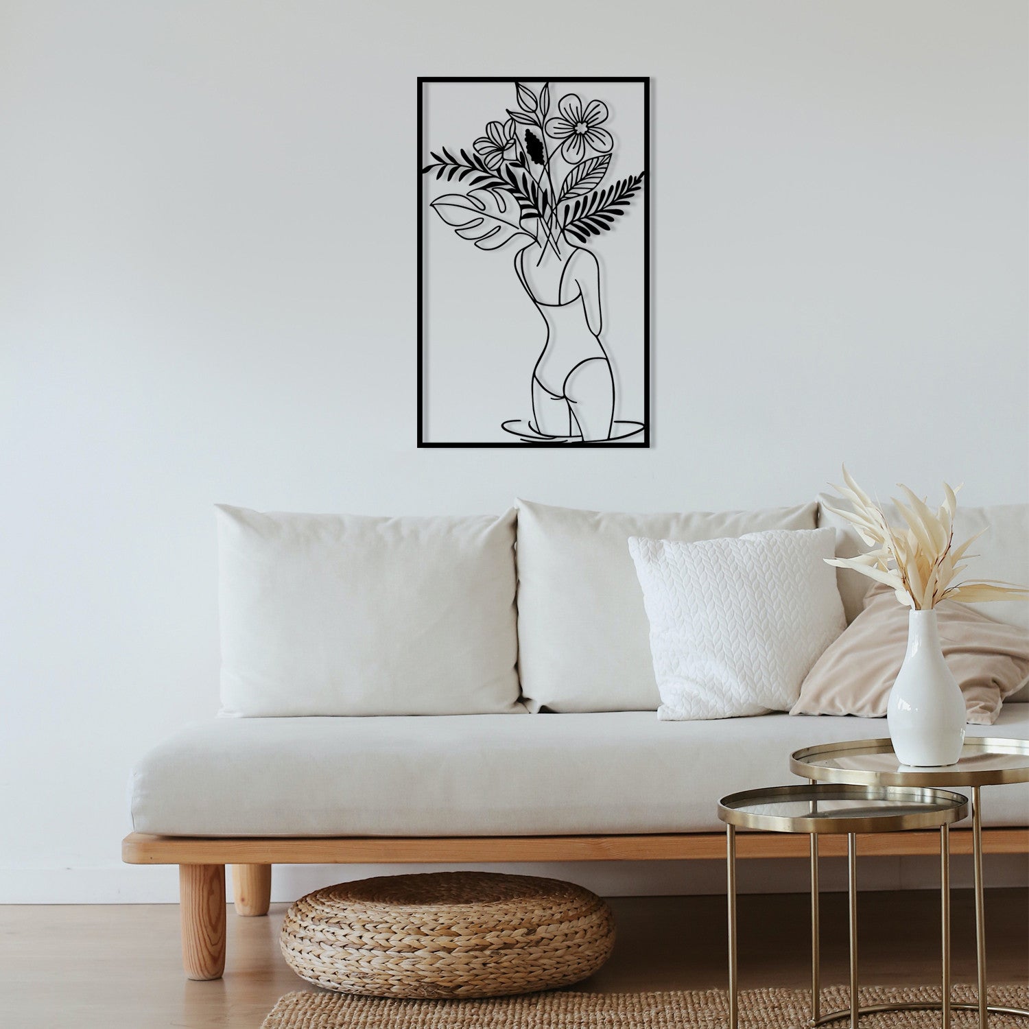 Gupse Acessório Decorativo de Parede em Metal 100% - Preto, 38 x 61 cm