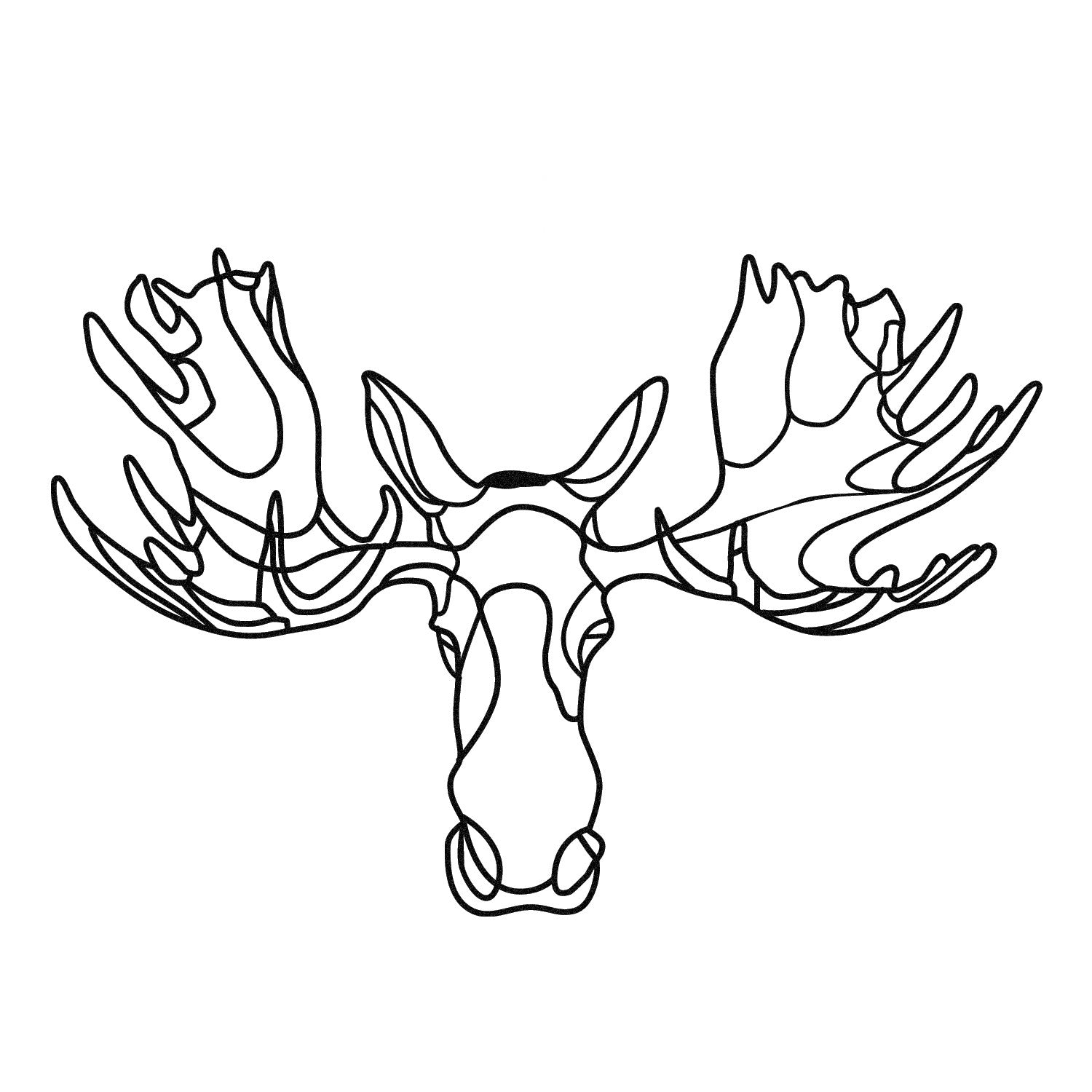 Vaveyla 2 – Acessório Decorativo de Parede em Metal Preto, 70x47 cm, 100% Metal (1,2 mm)