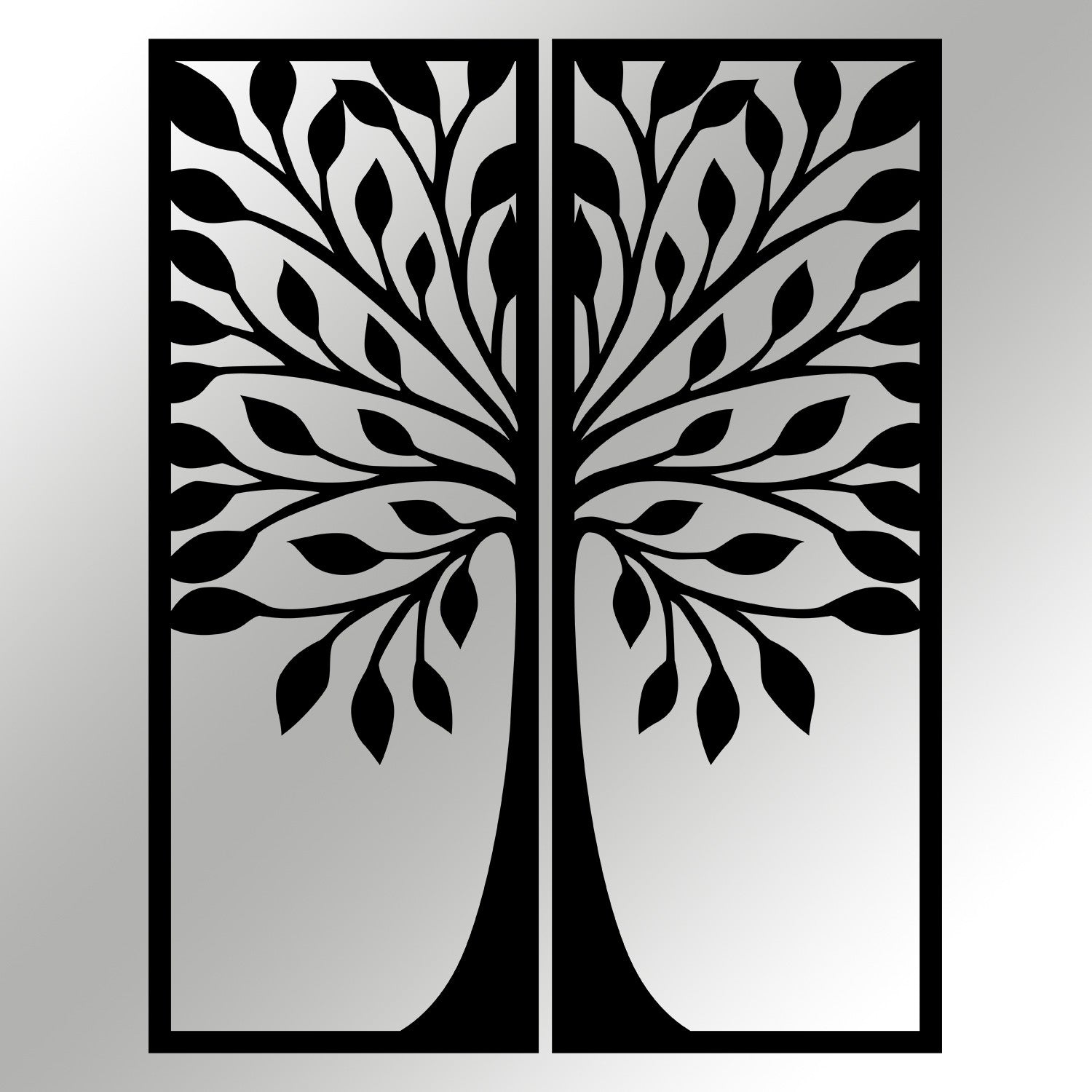 Efsane – Acessório Decorativo de Parede em Metal Preto (100% metal, 1,2 mm), 51 x 65 cm