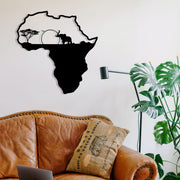 Acessório de parede decorativo de metal preto elegante, 55 x 57 cm | 100% metal, 1,2 mm de espessura | Perfeito para decoração moderna e arte de parede exclusiva