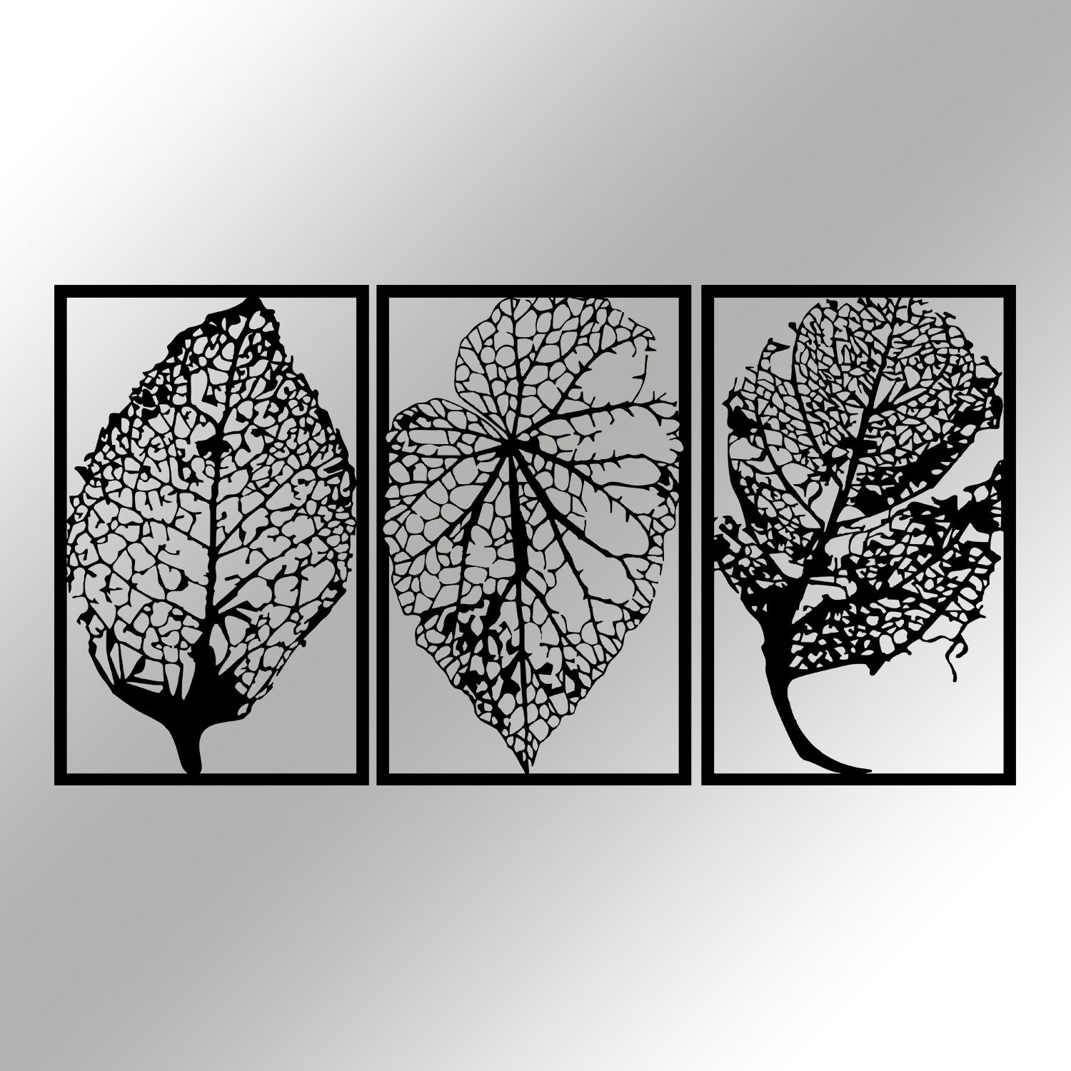 Saye — Acessório Decorativo de Parede em Metal, Preto, 115 x 60 cm, Espessura 1,2 mm (Ref. 279ENZ1275)