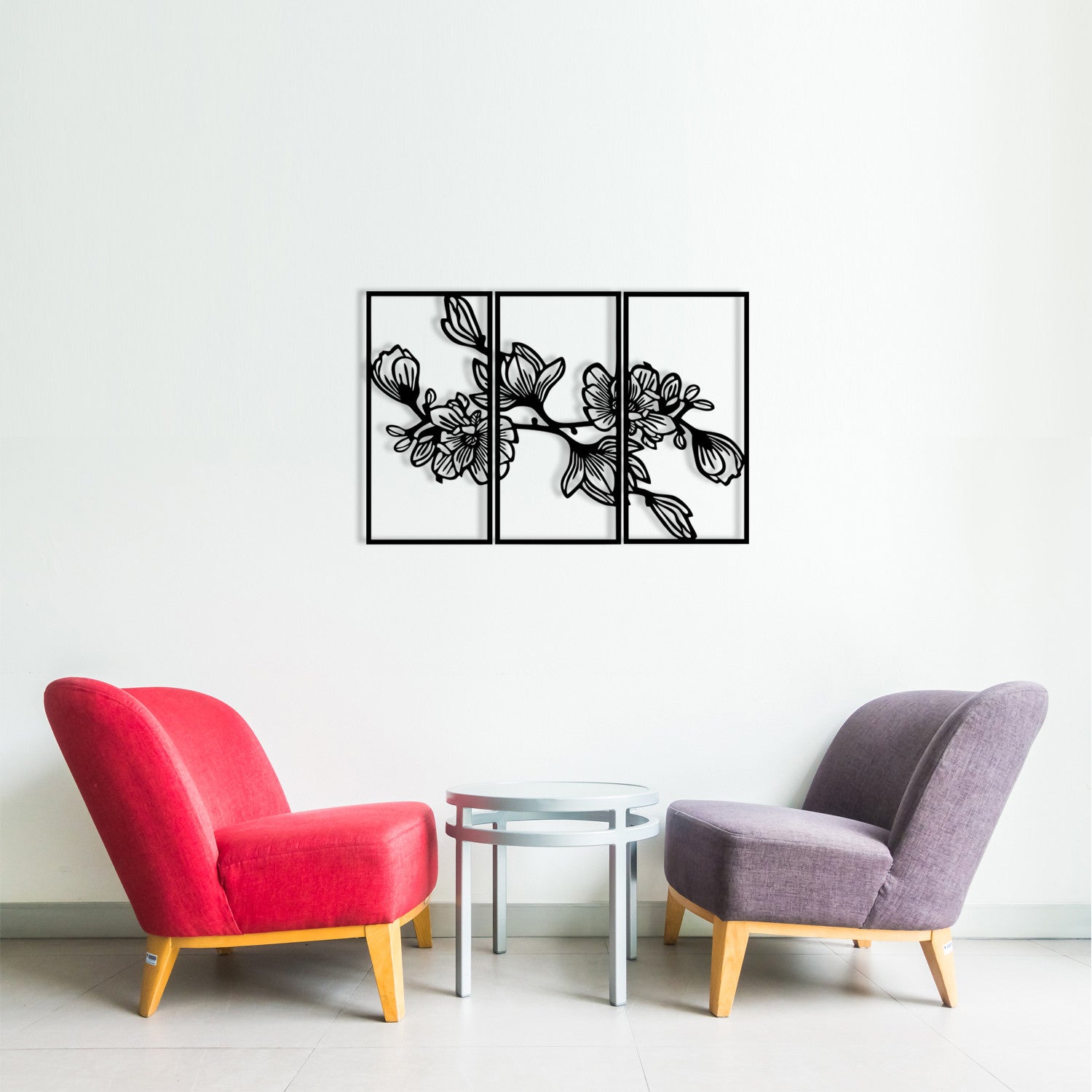 Utopya Acessório Decorativo de Parede em Metal Preto 98x65 cm (100% metal, 1,2 mm, 0,498 kg)