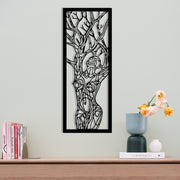 Vuslat Acessório Decorativo de Parede em Metal Preto, 20 x 51 cm, 1,2 mm