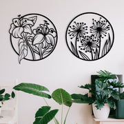Acessório de parede decorativo de metal preto elegante, 100 x 50 cm | 100% metal, 1,2 mm de espessura | Perfeito para decoração moderna de casa e escritórios