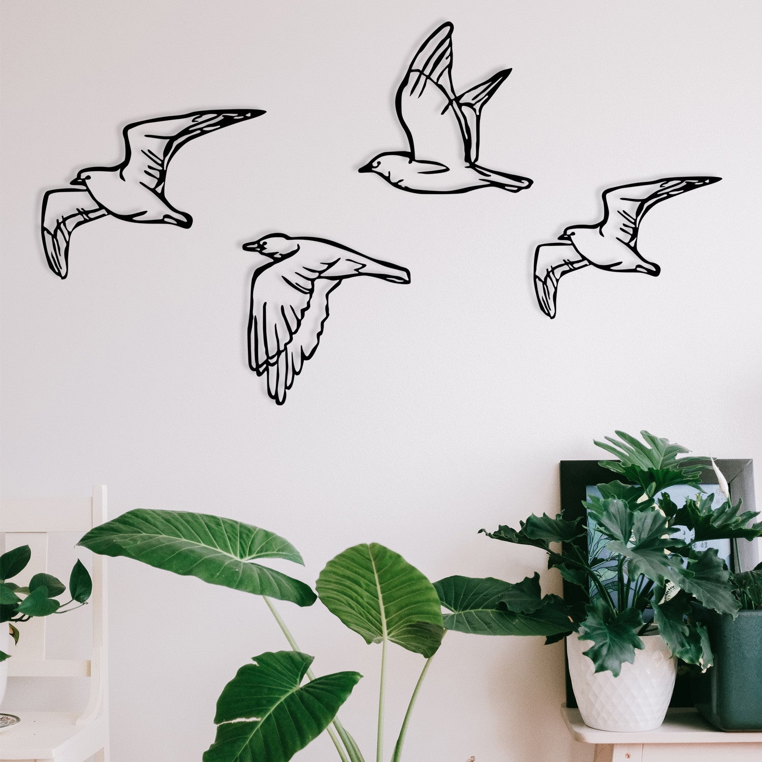 Acessório de parede decorativo de metal preto elegante, 100 x 24 cm | 100% metal, 1,2 mm de espessura | Perfeito para decoração moderna de casa e escritórios