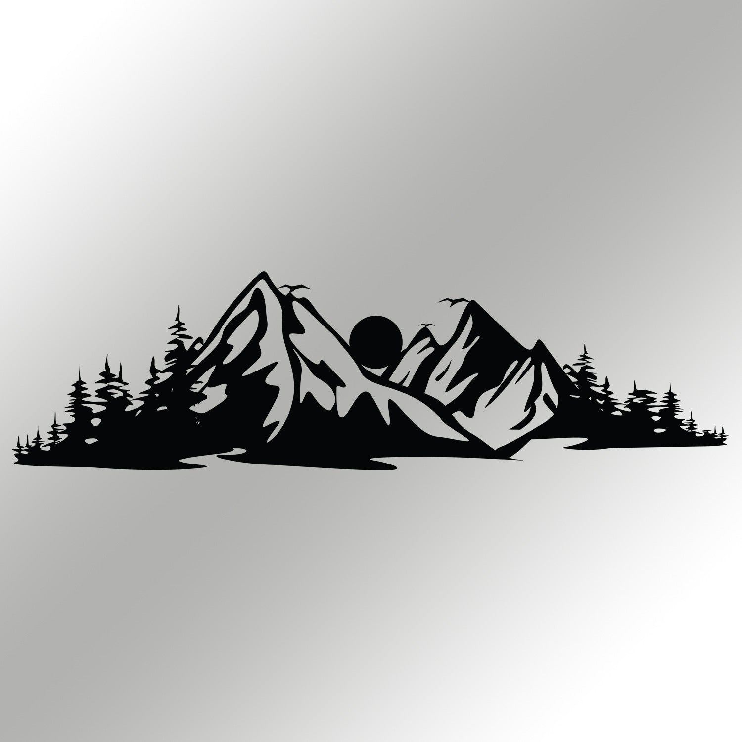 Acessório de parede decorativo de metal preto elegante, 68 x 19 cm | 100% metal, 1,2 mm de espessura | Perfeito para decoração moderna e arte de parede exclusiva