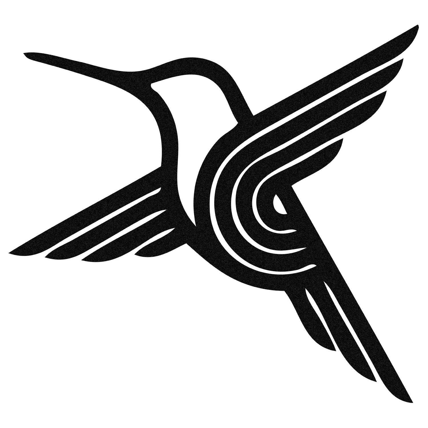 Ari Kusu — Acessório Decorativo de Parede em Metal Preto, 54 x 50 cm