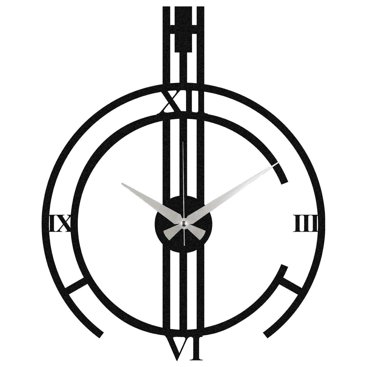 Dalmacyali Acessório de Parede Decorativo em Metal — Preto, 53 x 66 cm, Espessura 1,2 mm
