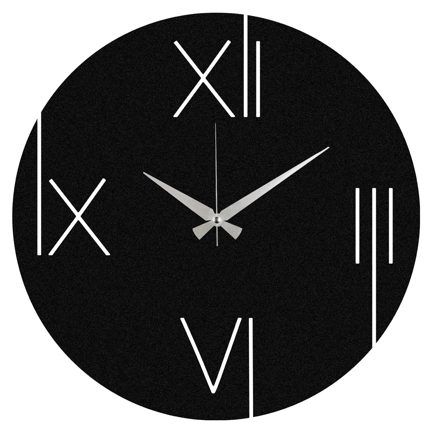 Relógio de Parede Decorativo One 100% Metal Preto 48x48 cm