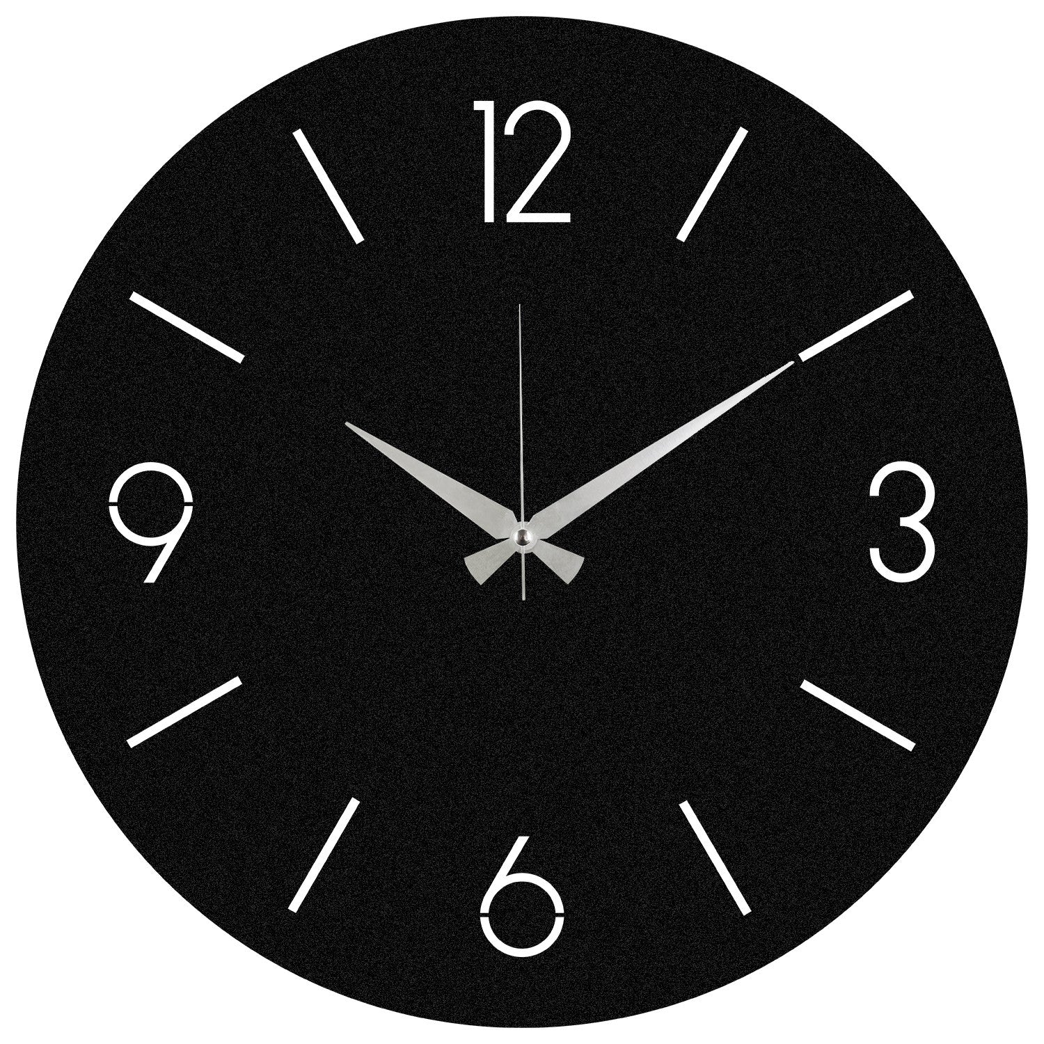 Relógio de Parede Decorativo em Metal Trevwela – Preto, 48x48 cm, 100% Metal (1,2 mm)