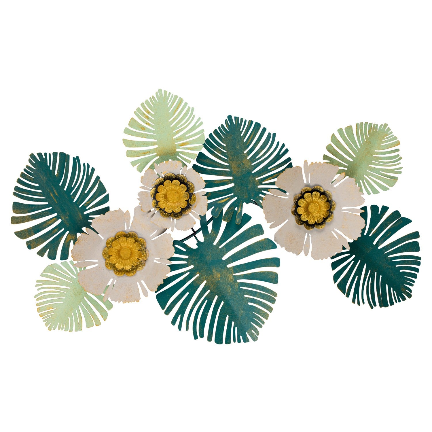 Acessório Decorativo de Parede 100% Metal, Multicolor, Feito à Mão – Heaven (80 x 8 x 55 cm)