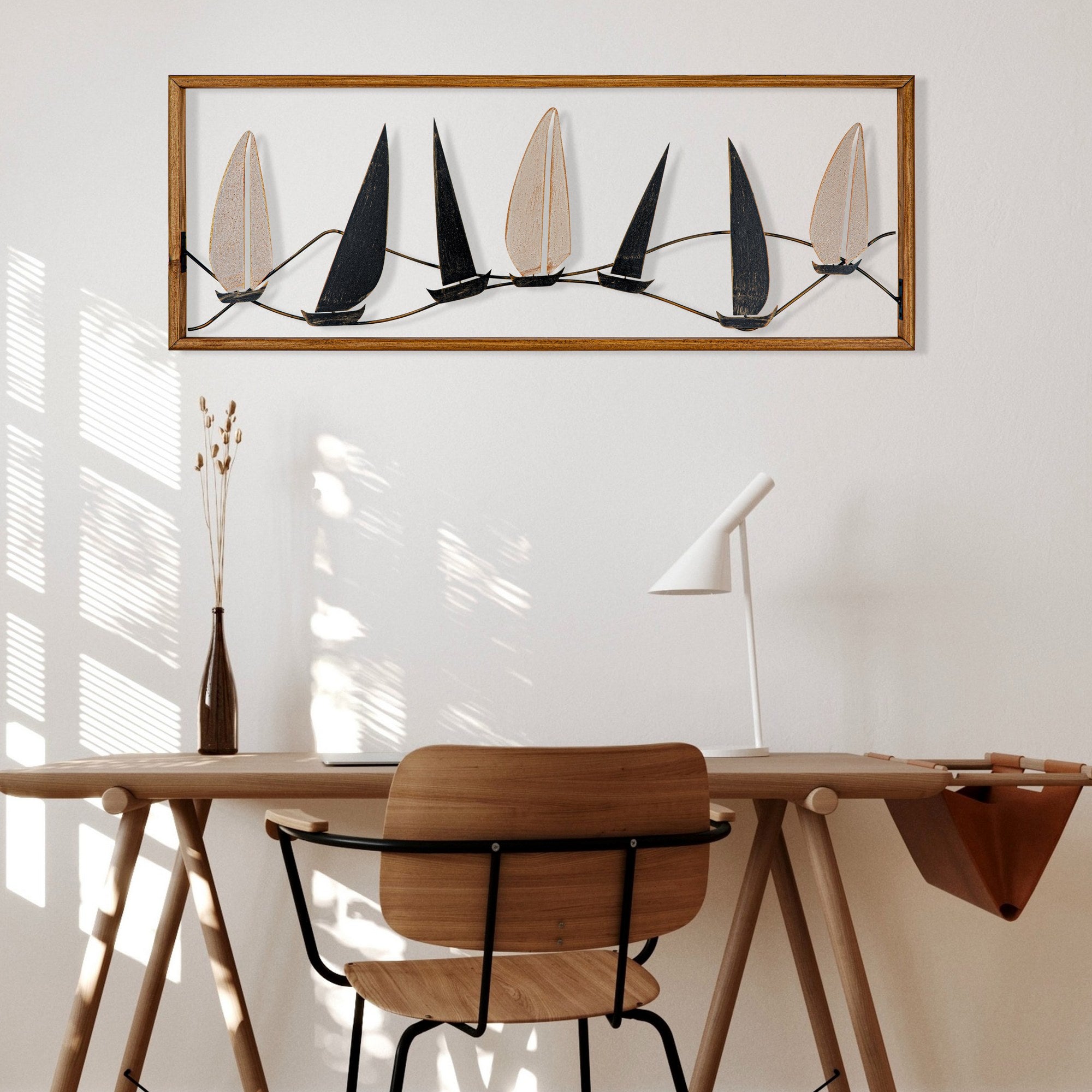 Guzelce – Acessório Decorativo de Parede em Metal Multicolor (100%), 90 x 3,5 x 34 cm