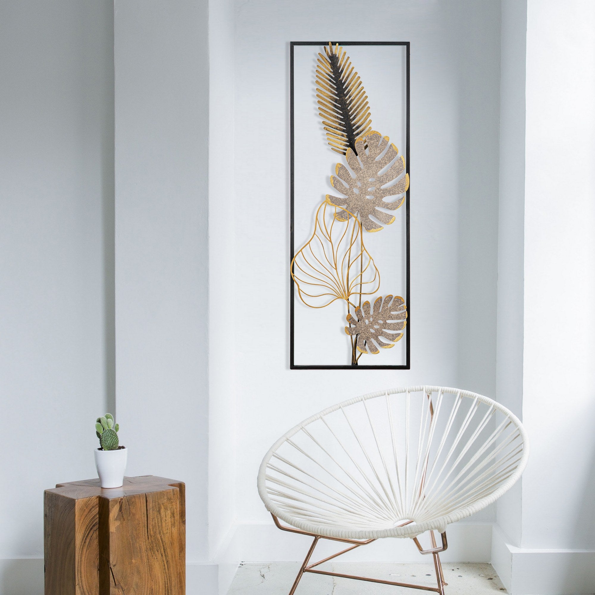 Nazo — Acessório Decorativo de Parede em Metal 100%, Multicolor, 32 x 5 x 90 cm