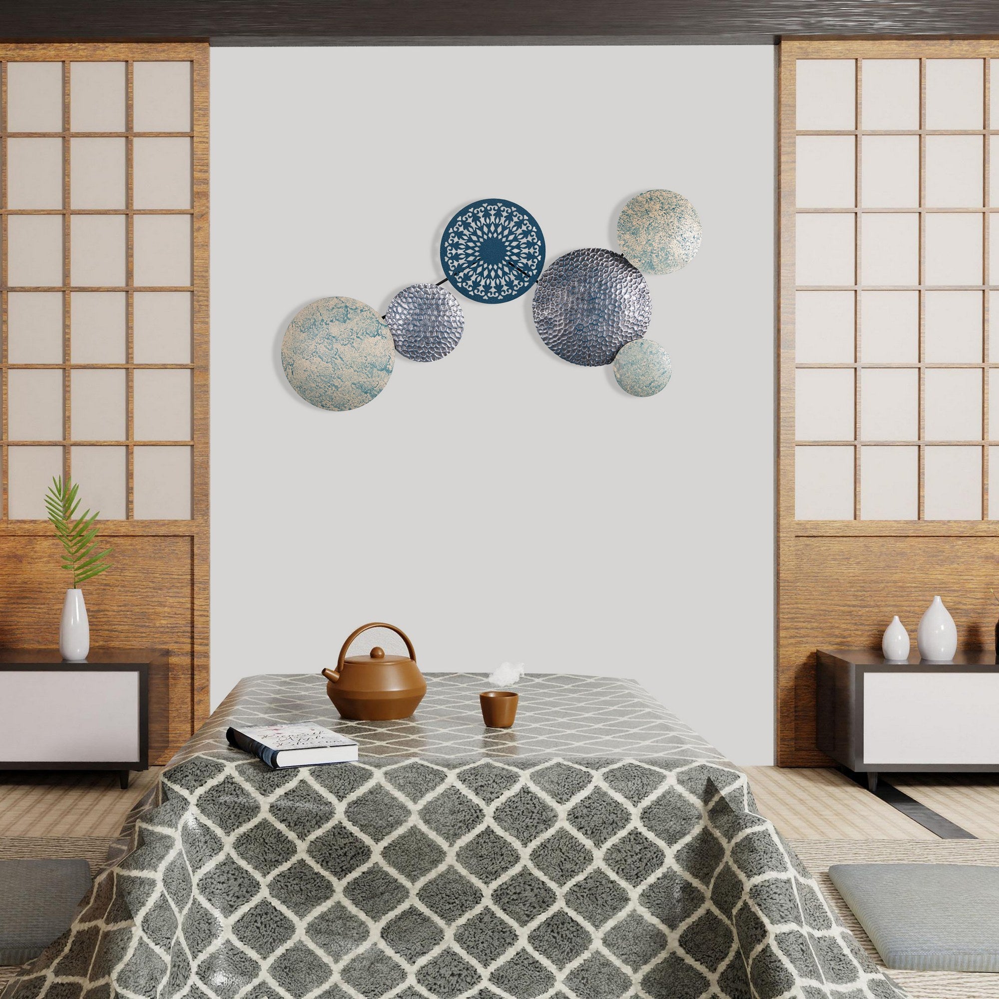 Nada Acessório Decorativo de Parede em Metal, Multicolor, 85 x 9 x 43 cm, 100% metal (0,8 mm), 1,736 kg