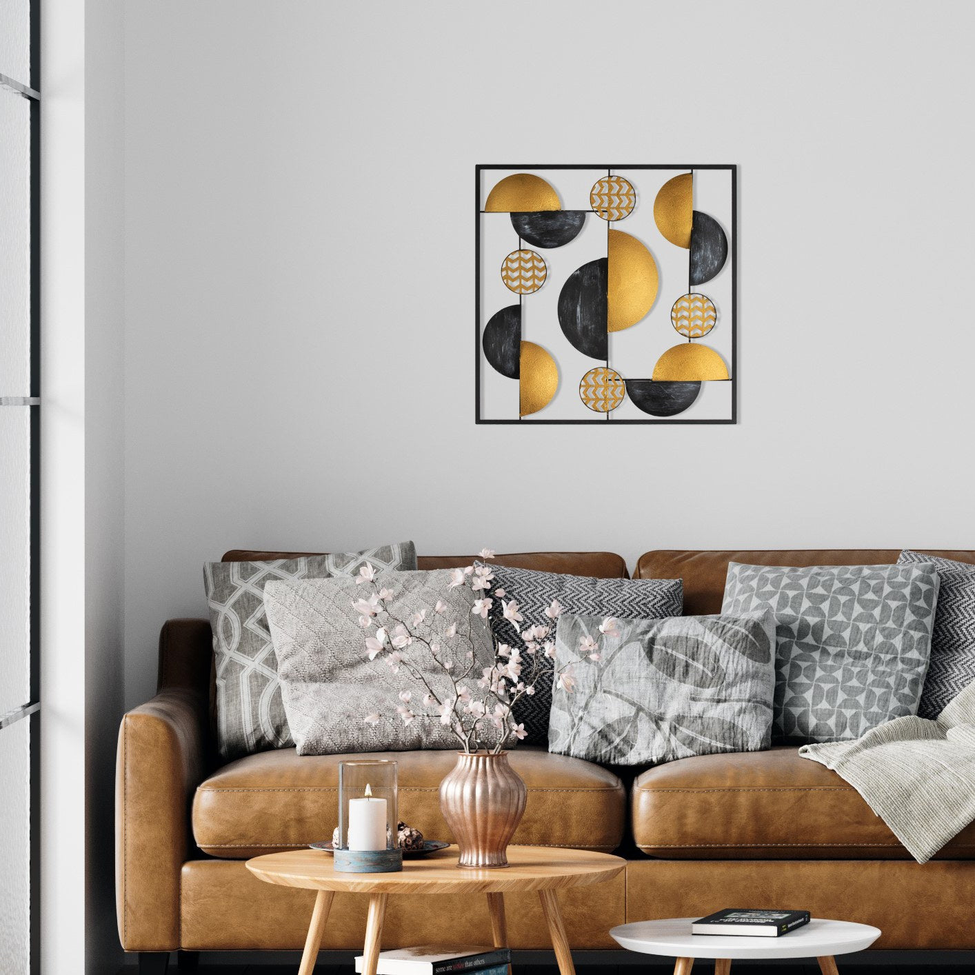 Aurora - 1 Acessório Decorativo 100% Metal Multicolor 55 x 55 cm (0,8 mm)