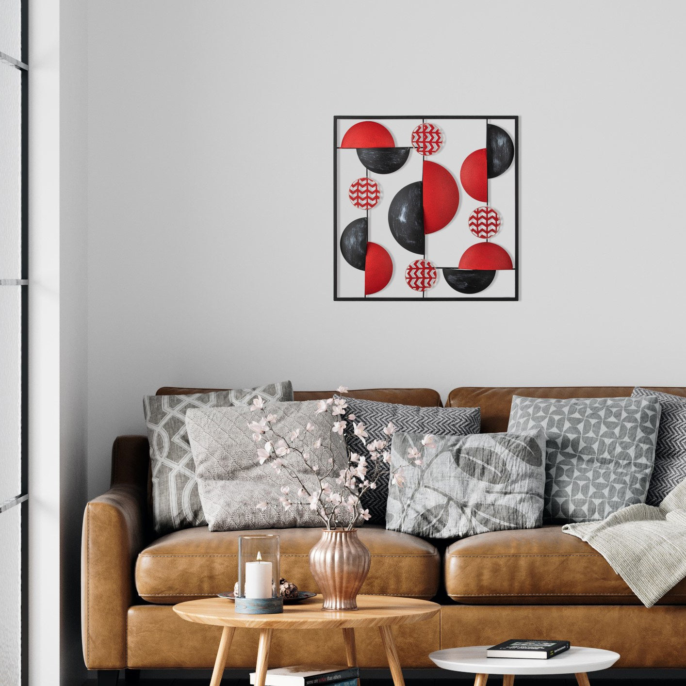 Aurora - 2 Acessório Decorativo 100% Metal Multicolor 55 x 5 x 55 cm