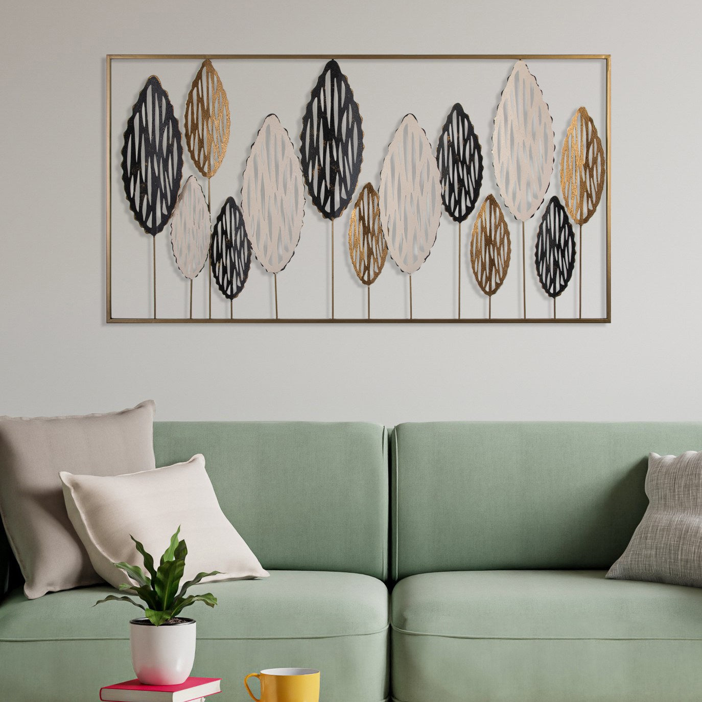 Acessório Decorativo em Metal “Best - 2” Multicolor, 114x4x60 cm (100% metal, 0,8 mm)