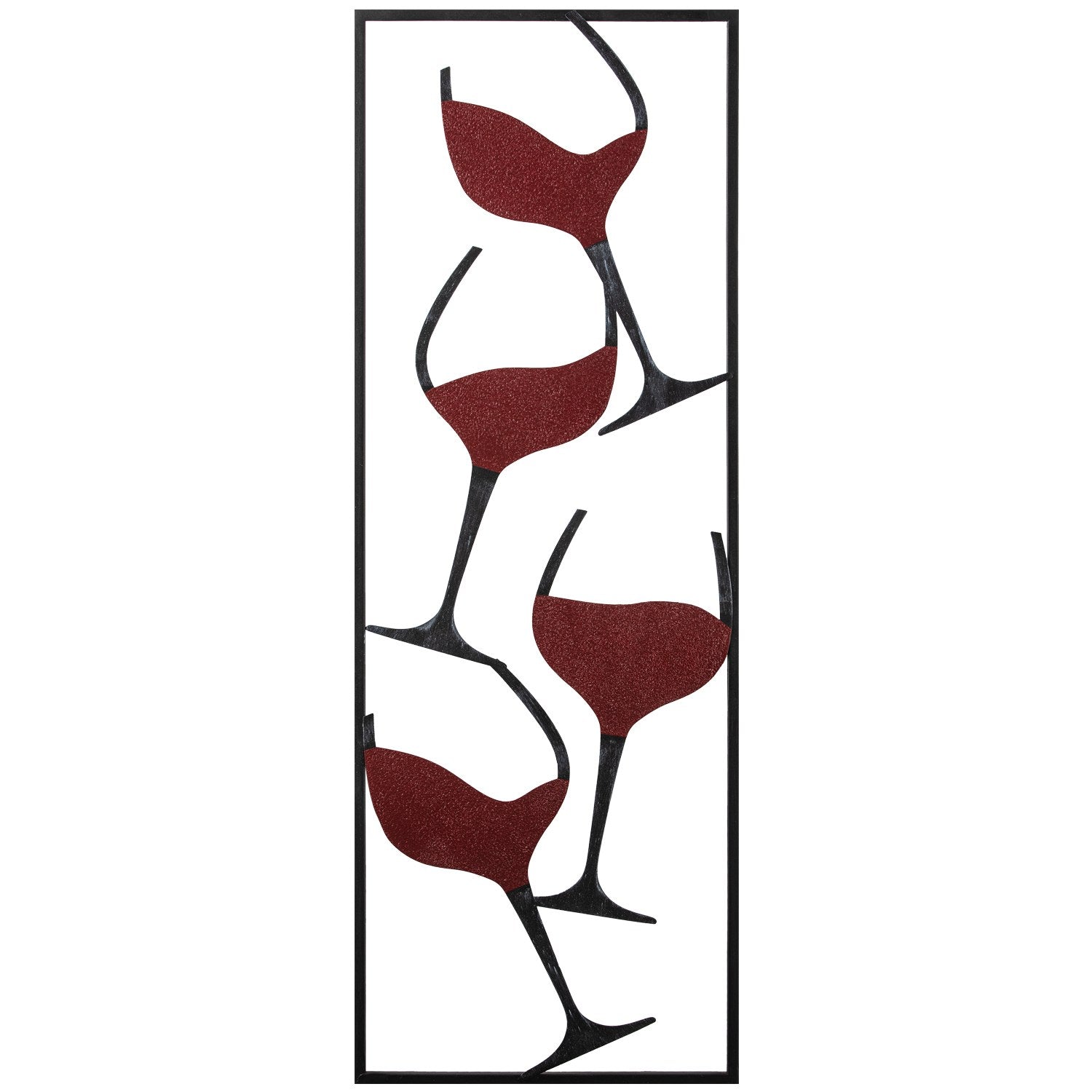 Acessório Decorativo em Metal “Wine - 1” Multicor 32x5x90 cm