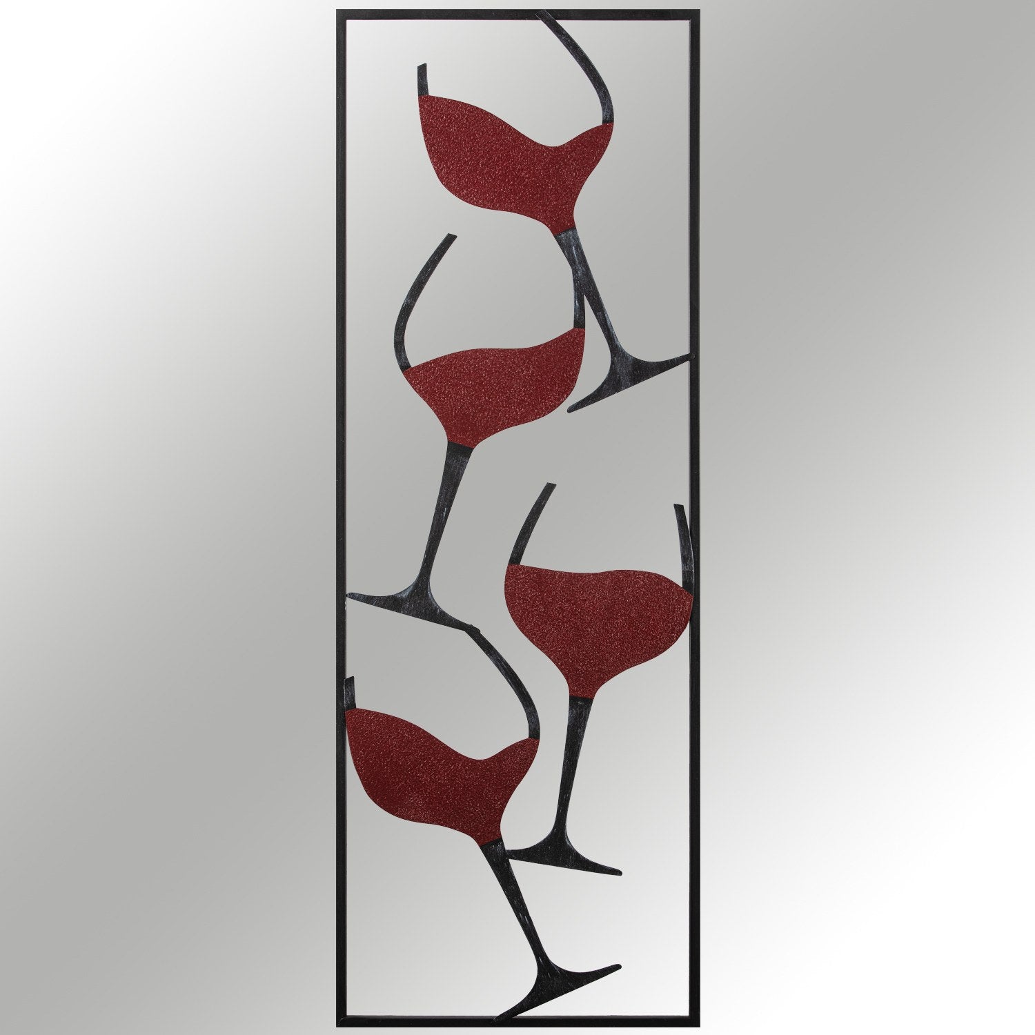 Acessório Decorativo em Metal “Wine - 1” Multicor 32x5x90 cm