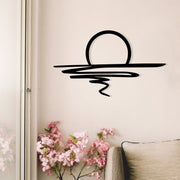 Acessório de parede decorativo de metal preto elegante, 70 x 41 cm | 100% metal, 1,2 mm de espessura | Perfeito para decoração moderna de casa e escritórios