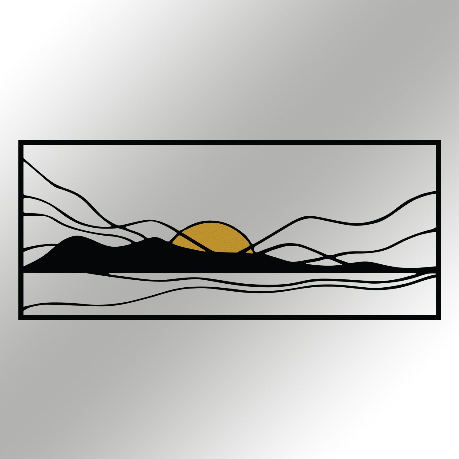 Cerro — Acessório Decorativo de Parede Multicolor em Metal e Madeira, 120 x 51 cm