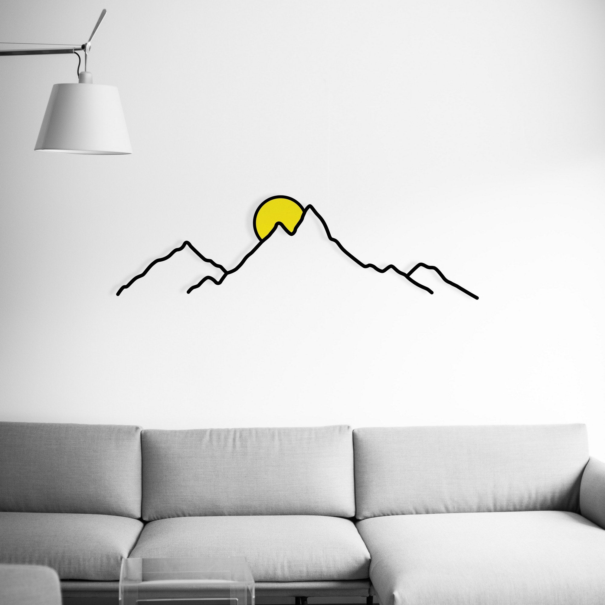 Agri Arte de Parede em Metal e Madeira Multicolor 100 x 29 cm