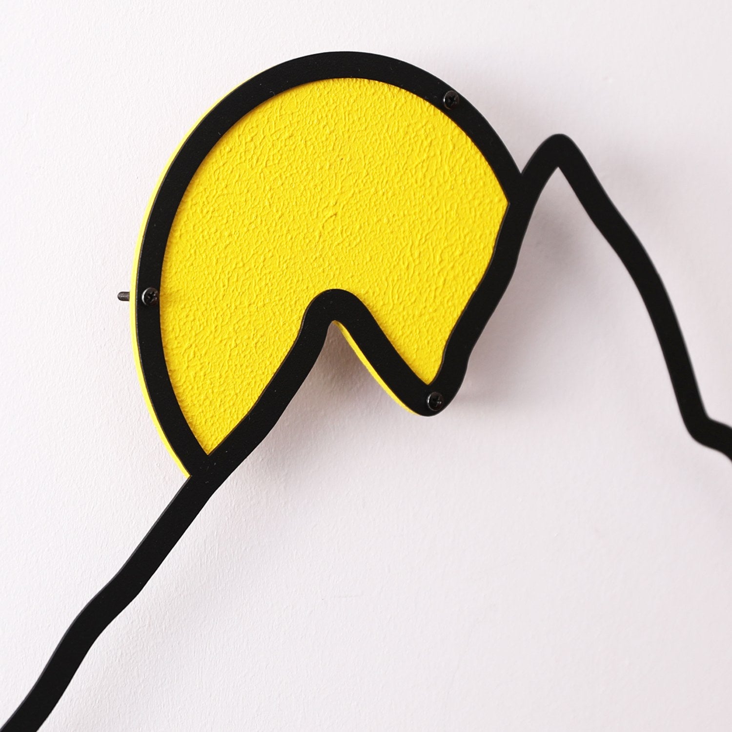 Agri Arte de Parede em Metal e Madeira Multicolor 100 x 29 cm