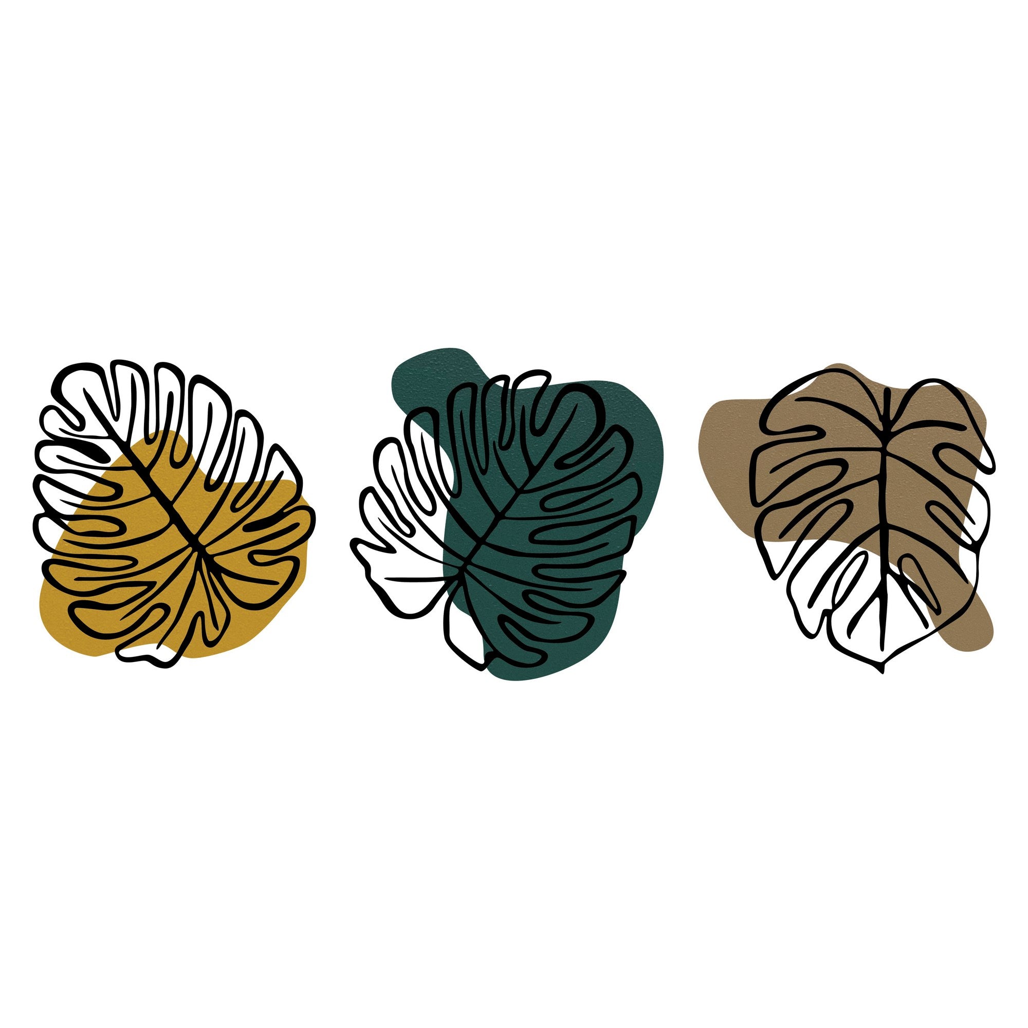 Tropical 8 – Acessório Decorativo de Parede Multicolor em Metal e Madeira (124,5 x 39,5 cm)